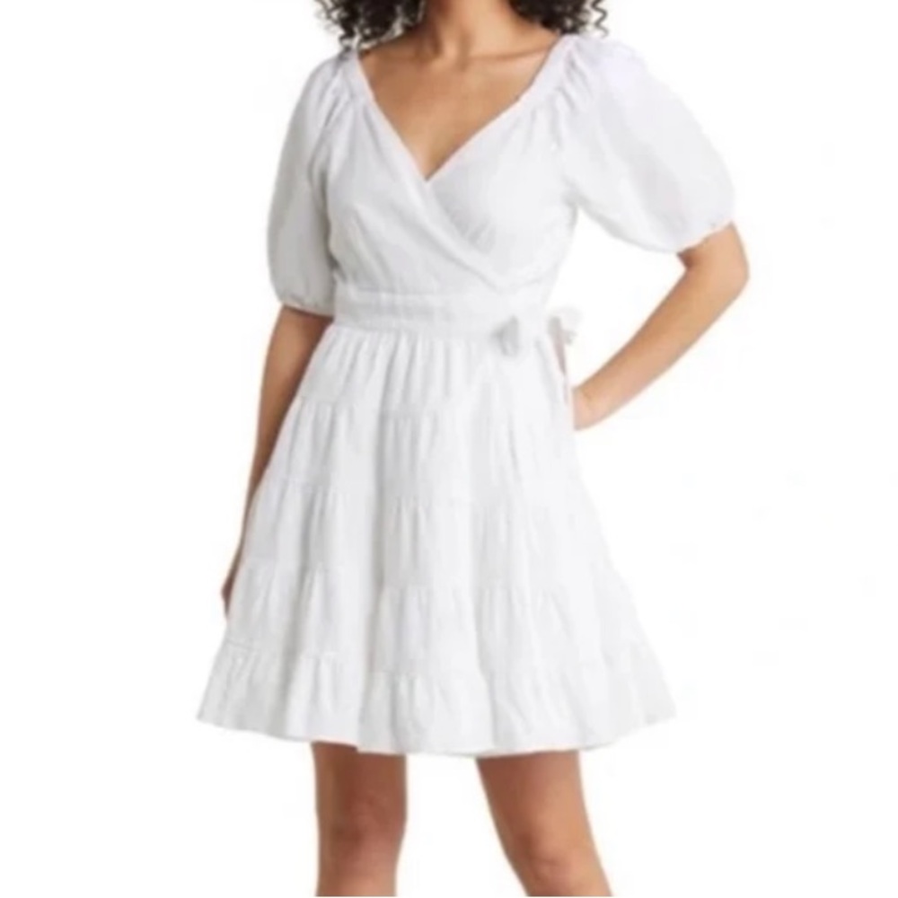 New Lilly Pulitzer Iralee Linen Wrap Dress - Picture 6 of 15